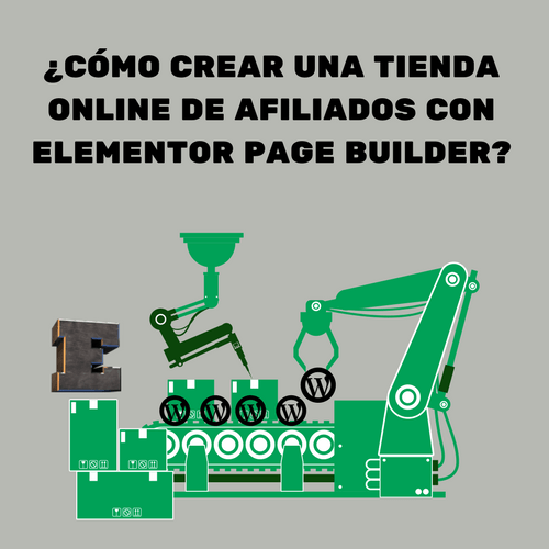 crear tienda online de afiliados con elementor page builder