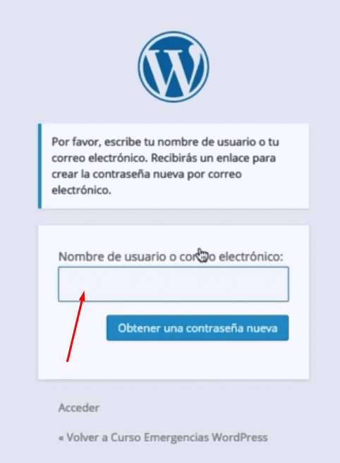 recuperar la contraseña de administrador de wordpress