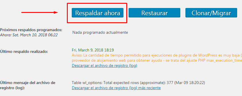¿CÓMO HACER UNA COPIA DE SEGURIDAD EN WORDPRESS RÁPIDAMENTE? 1
