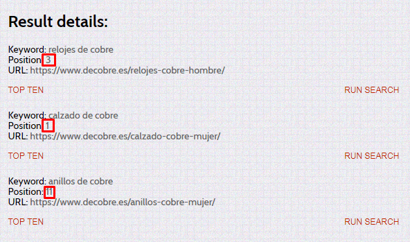 como saber el puesto de mi web en google