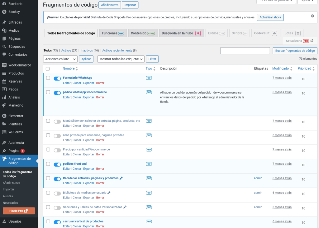 code snippets plugin wordpress tutorial