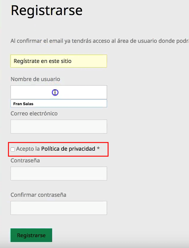 the gdpr framework tutorial español