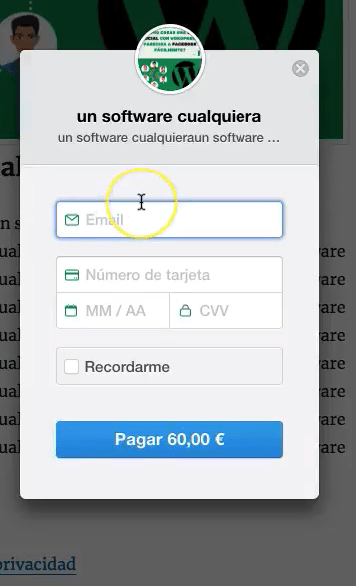 cobrar productos con stripe wordpress
