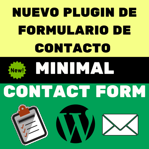 MINIMAL CONTACT FORM_ NUEVO PLUGIN DE FORMULARIO DE CONTACTO