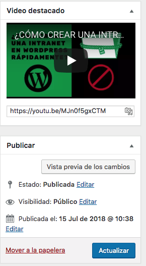 plugin wordpress video destacado en los posts