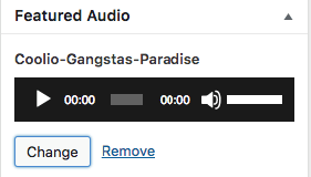 agregar featured audio a wordpress