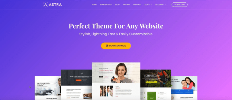 tema astra wordpress, astra demo