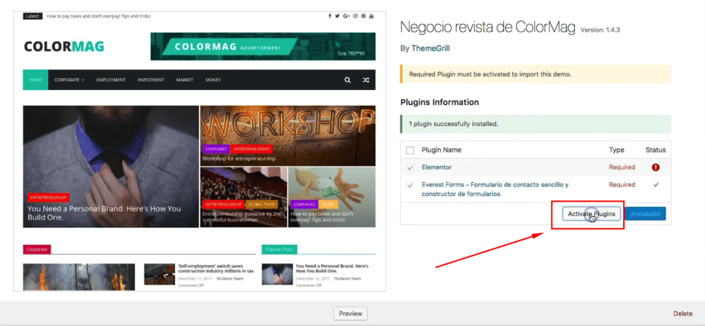 tutorial español colormag