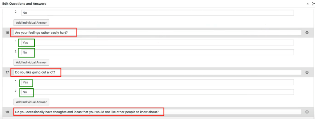 crear tests de personalidad con wordpress