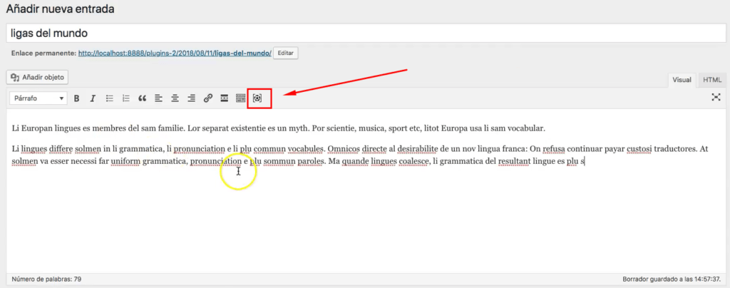 crear pagina web de futbol con wordpress