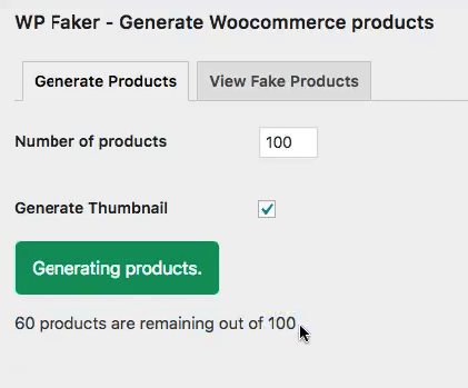insertar productos de prueba woocommerce