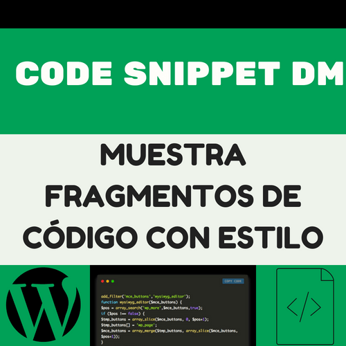CODE SNIPPET DM_ MUESTRA FRAGMENTOS DE CÓDIGO CON ESTILO