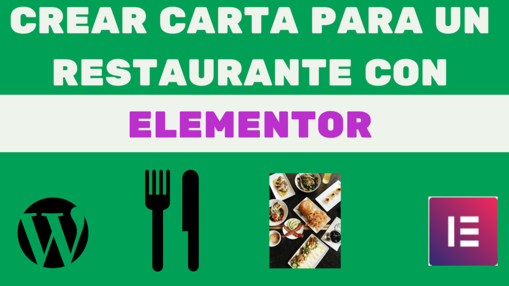 CREAR CARTA PARA UN RESTAURANTE CON ELEMENTOR