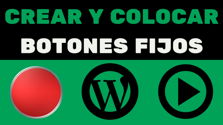 CREAR Y COLOCAR BOTONES FIJOS