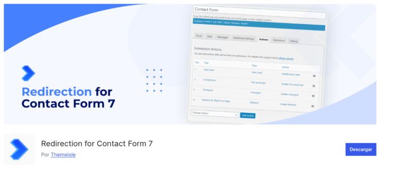 Contact Form 7 Redirection WordPress Plugin
