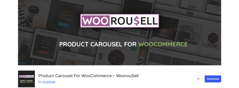 Product Carousel For WooCommerce – WoorouSell