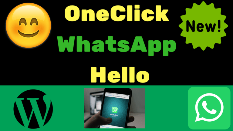 OneClick WhatsApp Hello