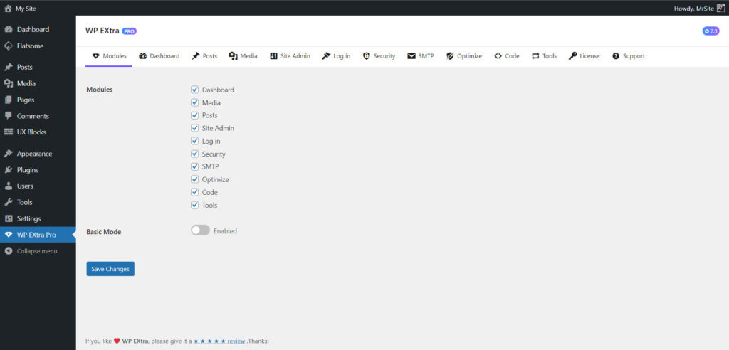 wp extra wordpress plugin