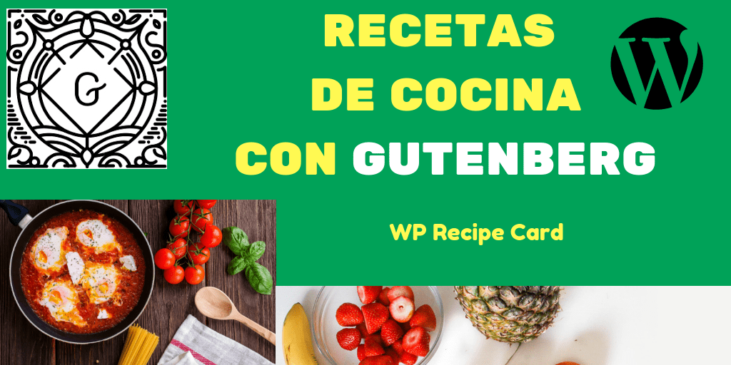 WP RECIPE CARD RECETAS DE COCINA WORDPRESS GUTENBERG PLUGIN