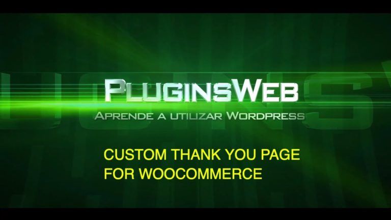 CUSTOM THANK YOU PAGE FOR WOOCOMMERCE