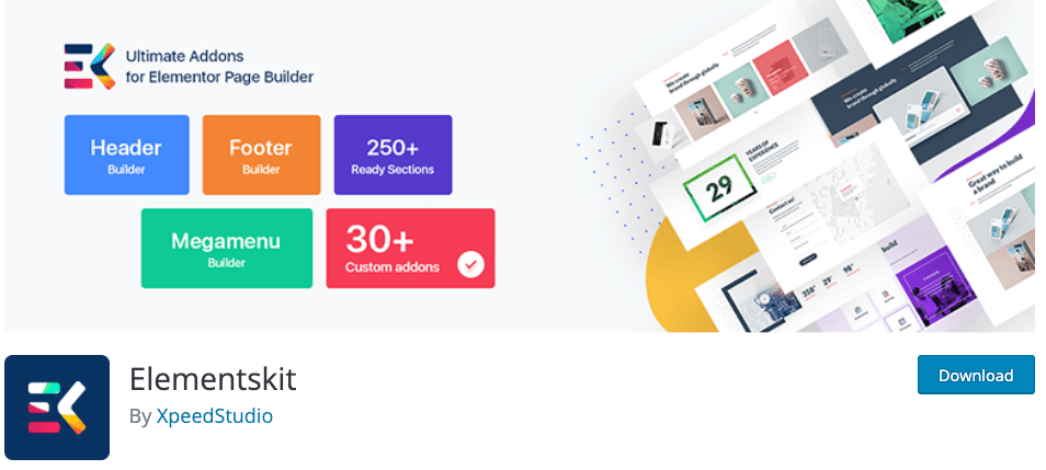 ELEMENTSKIT ELEMENTOR PAGE BUILDER HEADER FOOTERS WORDPRESS PLUGIN TUTORIAL ESPAÑOL
