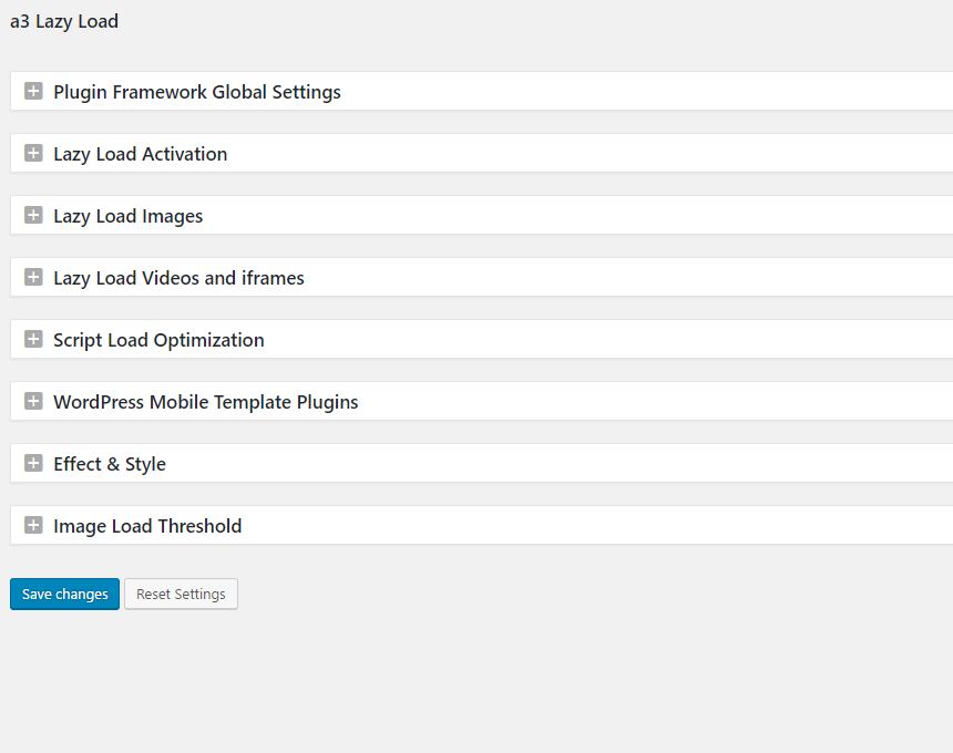 wordpress plugin a3 lazy load