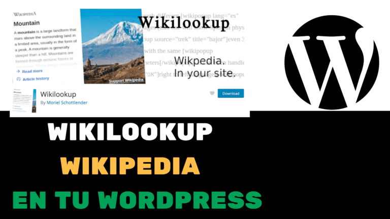 WIKILOKKUP WIKIPEDIA WORDPRESS PLUGIN TUTORIAL ESPAÑOL