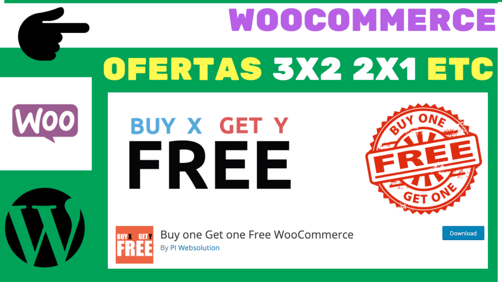 BUY ONE GET ONE FREE WOOCOMMERCE WORDPRESS PLUGIN TUTORIAL ESPAÑOL