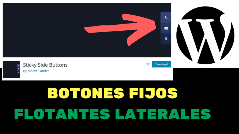STICKY SIDE BUTTONS BOTONES FLOTANTES FIJOS LATERALES WORDPRESS PLUGIN TUTORIAL ESPAÑOL