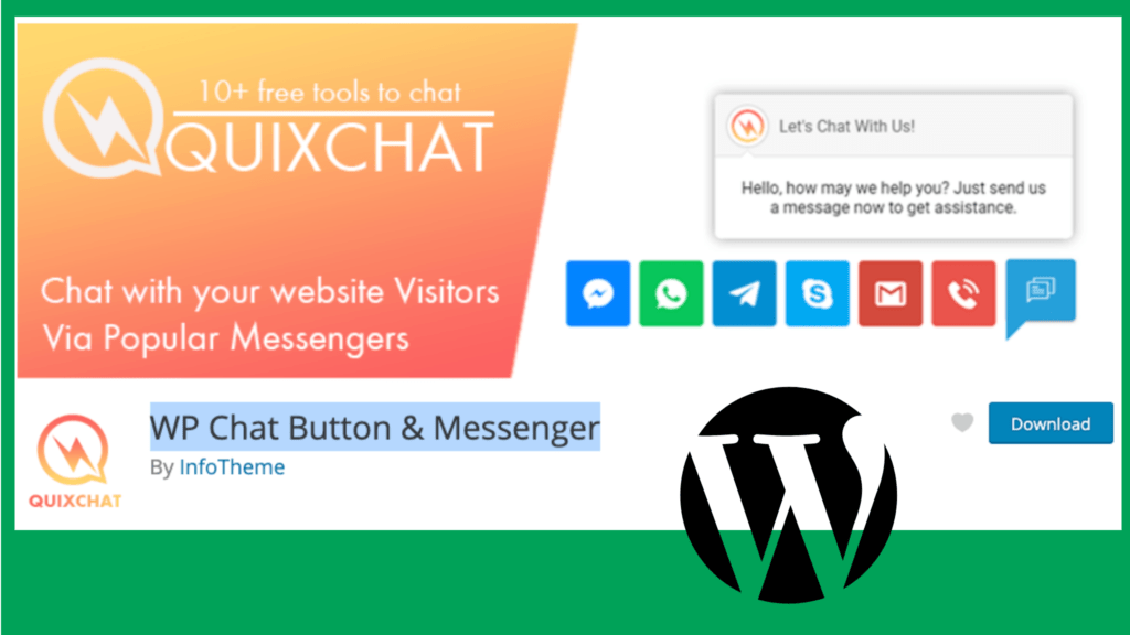 WP CHAT BUTTON MESSENGER QUIXCHAT WORDPRESS PLUGIN TUTORIAL ESPAÑOL