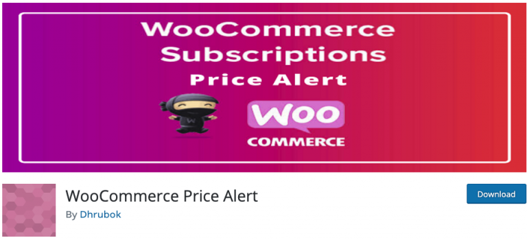 woocommerce price alert