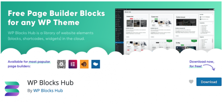 WP BLOCKS HUB BLOQUES DE ELEMENTOR, GUTENBERG, ETC EN LA NUVE