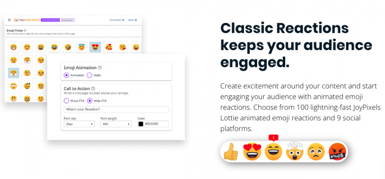 wp reactions wordpress plugin