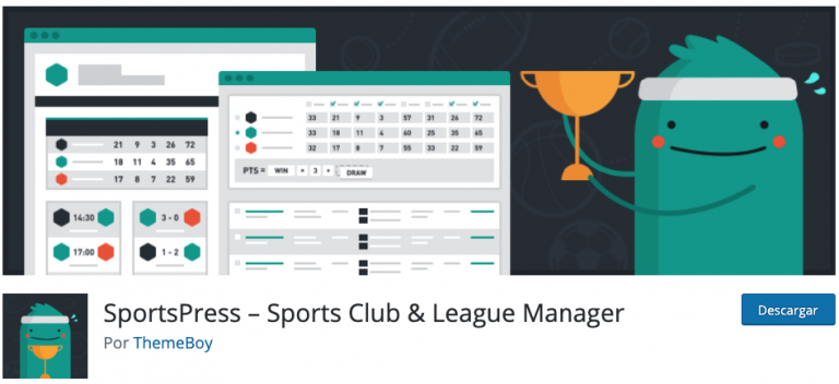 sportspress ligas deportes futbol wordpress plugin tutorial español
