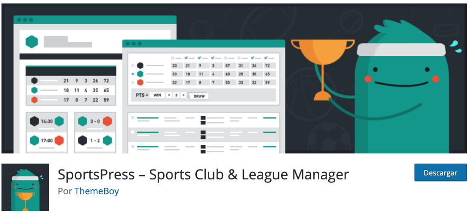 sportspress ligas deportes futbol wordpress plugin tutorial español