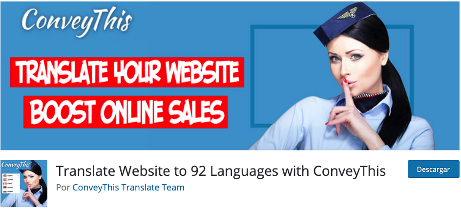 conveythis wordpress plugin tutorial español multiidioma web multilenguaje
