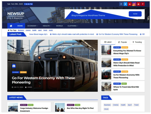newsup wordpress plantilla noticias periodico revista online tutorial español theme news
