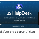 ✅JS Help Desk -Plugin de WordPress para Tickets de Soporte