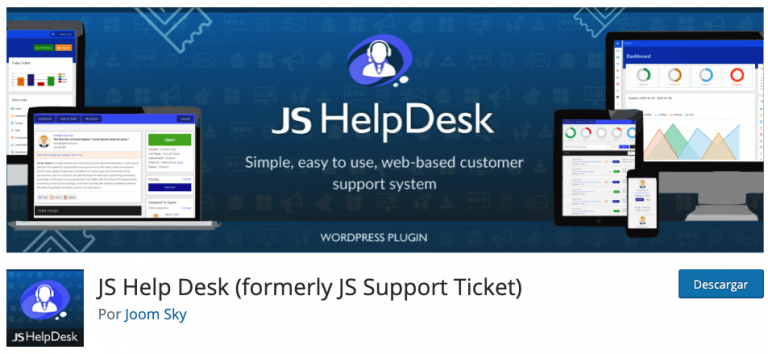 js help desk js support ticket wordpress plugin tutorial español