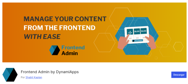 Frontend Admin by DynamiApps