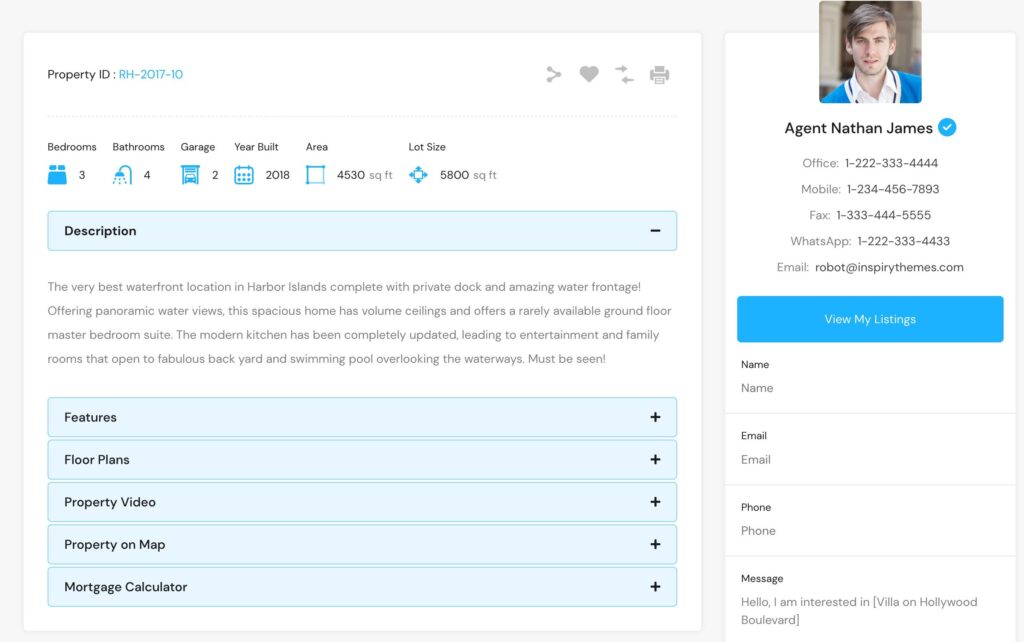 RH - Real Estate WordPress Theme 3