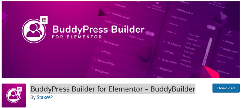 BUDDYPRESS builder for elementor buddybuilder wordpress plugin tutorial español