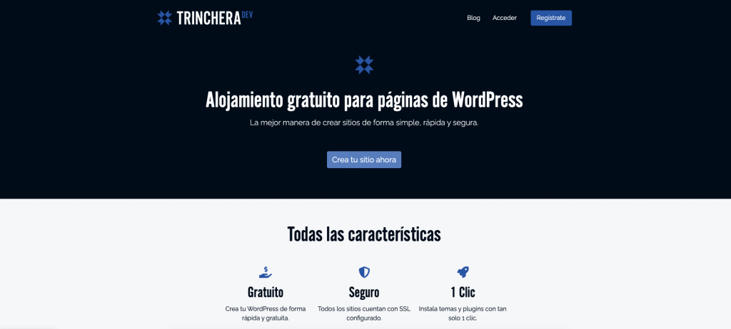 TRINCHERADEV.COM ALTERNATIVA A DEMOSWP WORDPRESS PRUEBAS GRATIS