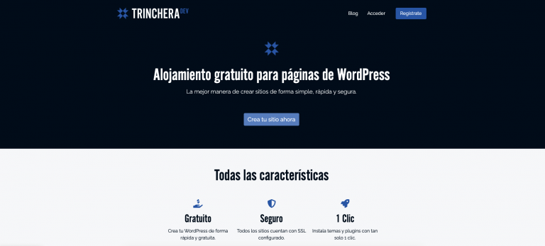 TRINCHERADEV.COM ALTERNATIVA A DEMOSWP WORDPRESS PRUEBAS GRATIS