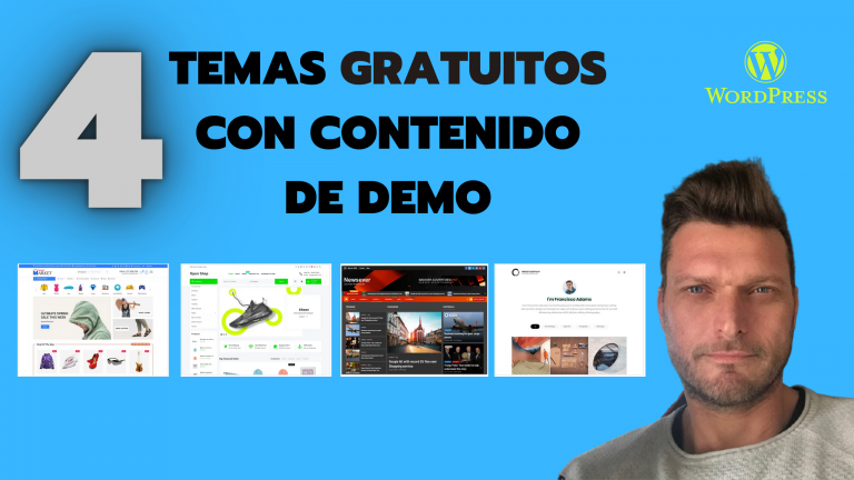 4 TEMAS PLANTILLAS GRATUITAS GRATIS CONTENIDO PRUEBA DEMO WORDPRESS 2021