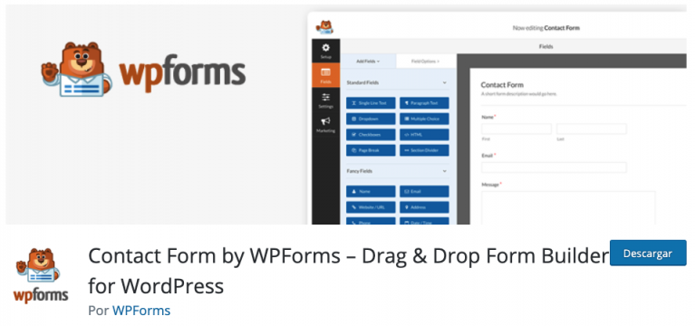 WPFORMS WORDPRESS PLUGIN TUTORIAL ESPAÑOL 2021 2020 FORMULARIO CONTACTO GRATIS