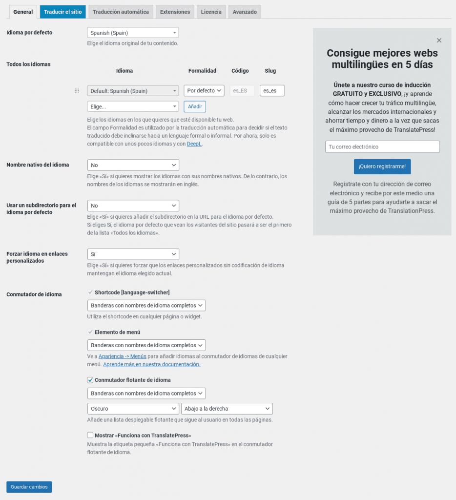 wordpress translatepress tutorial español plugin