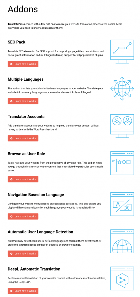 translatepress premium addons wordpress