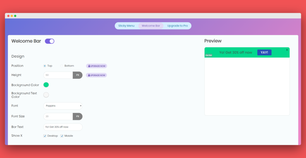 my sticky menu wordpress plugin