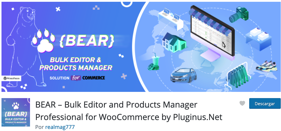 BEAR – Bulk Editor and Products Manager Professional for WooCommerce